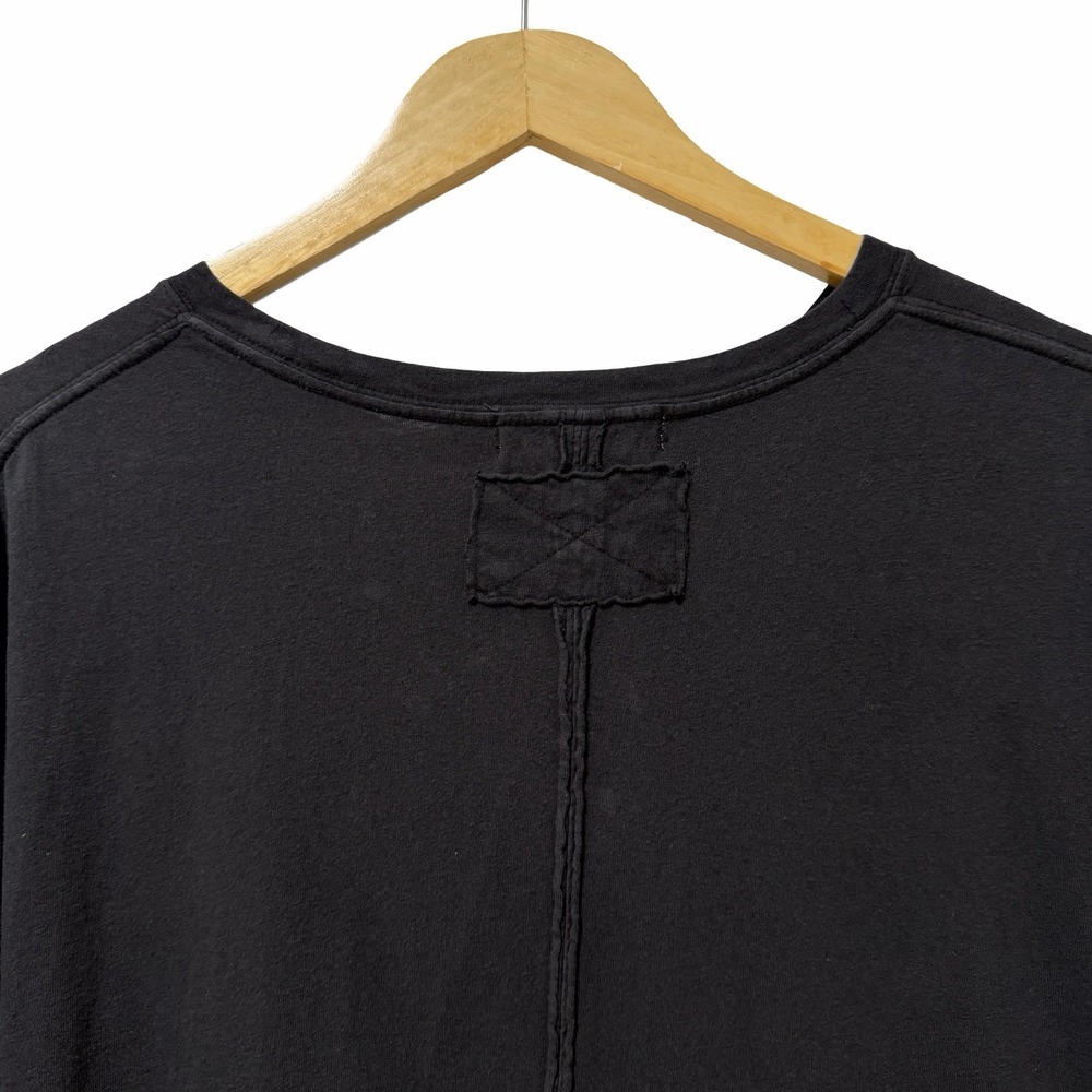 We The Free Womens Oversized Boxy Cotton Crewneck T Shirt Size L Black Boho - Picture 4 of 9